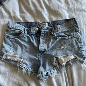 Free People Jean Shorts